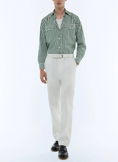 Chemise vert bouteille homme Fursac - H3FCIL-FH17-H010
