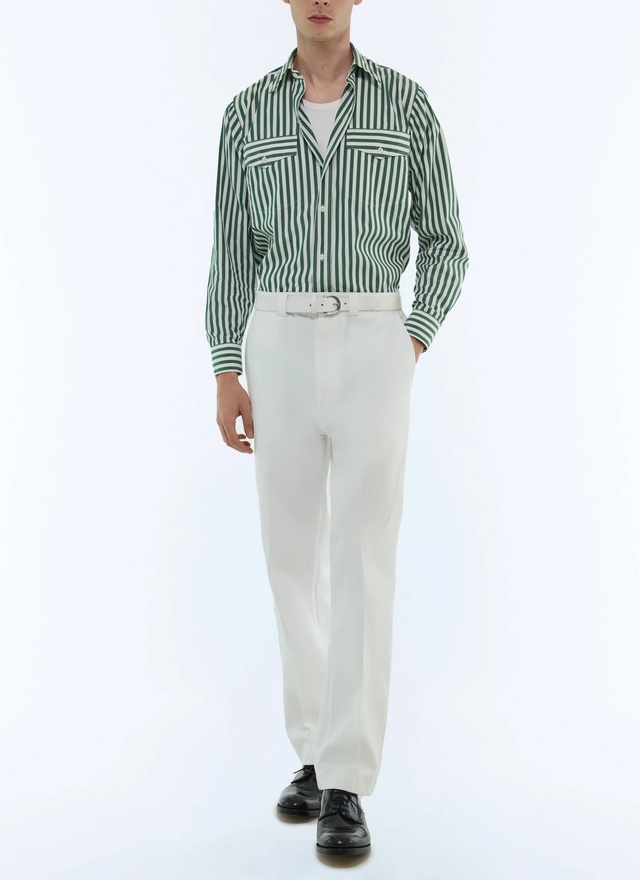 Chemise vert bouteille homme Fursac - H3FCIL-FH17-H010