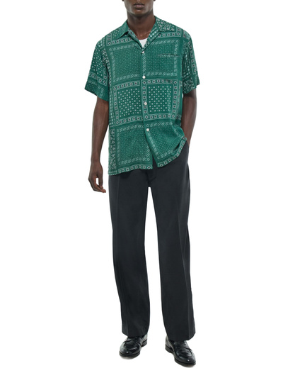 Chemise vert homme viscose certifiée Fursac - H3DUNY-FH28-H009