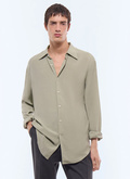 Chemise col hirondelle en viscose - H3ADOV-EH36-H005
