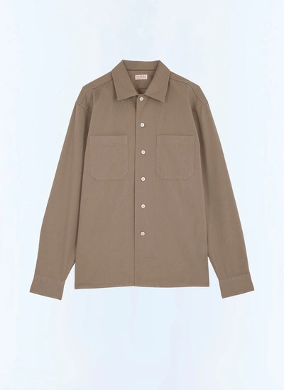 Chemise vert homme twill de coton Fursac - H3GILI-GH02-H015