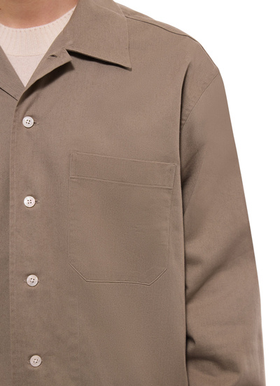 Chemise vert homme twill de coton Fursac - H3GILI-GH02-H015