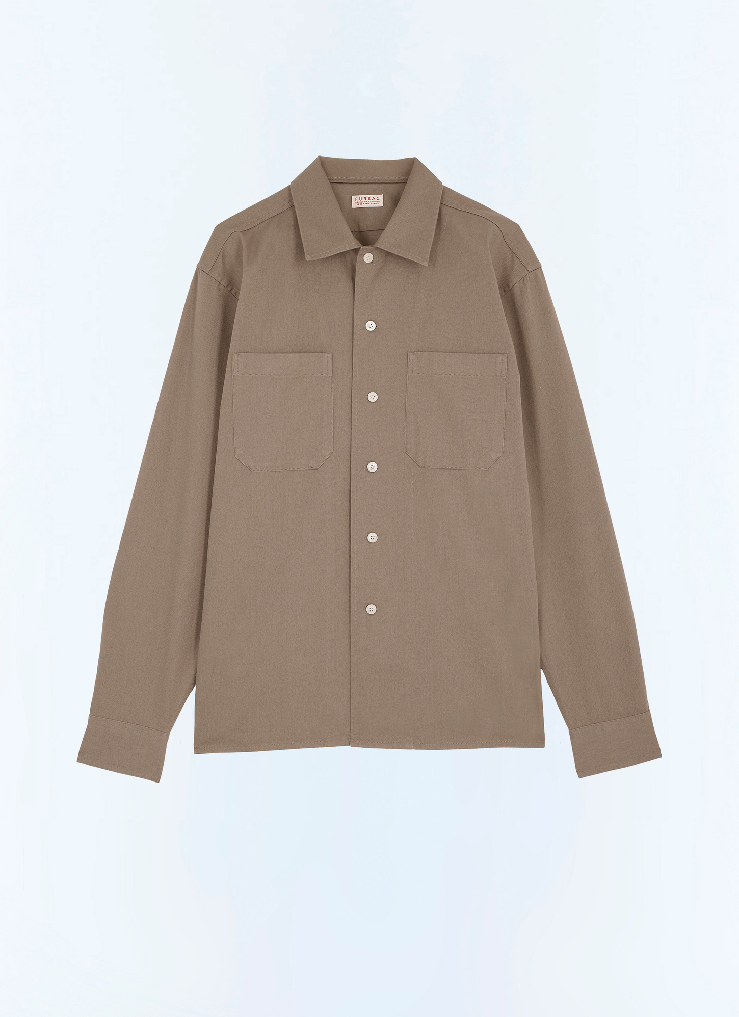 Chemise vert homme twill de coton Fursac - H3GILI-GH02-H015
