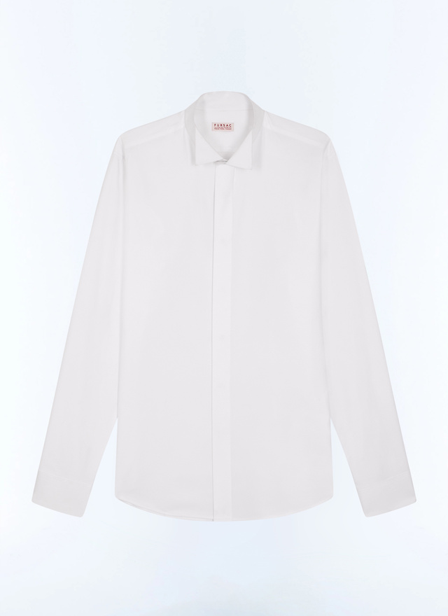Chemise blanc homme tissu principal : 100% coton Fursac - H3LUKK-E005-01