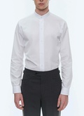 Chemise blanche en popeline de coton - H3TIKA-E005-01
