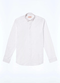 Chemise col cassé et gorge cachée en coton - H3VLUK-T001-01