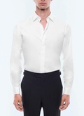 Chemise blanche en popeline de coton - H3VODI-E005-01