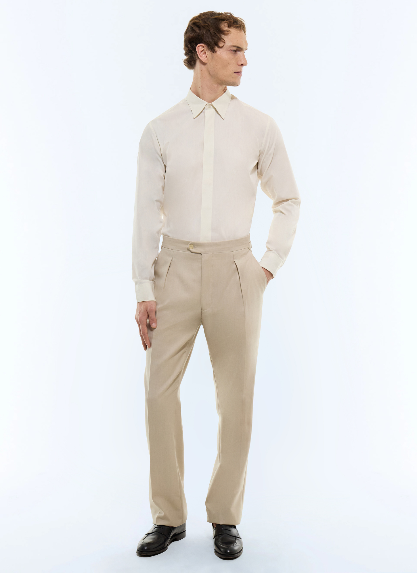 Chemise ivoire homme Fursac - H3VODI-FH04-A004