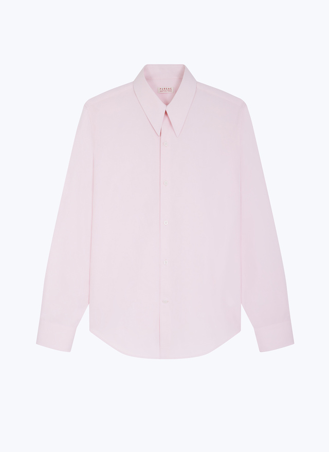 Chemise rose homme popeline de coton Fursac - H3CHIC-DH17-F002