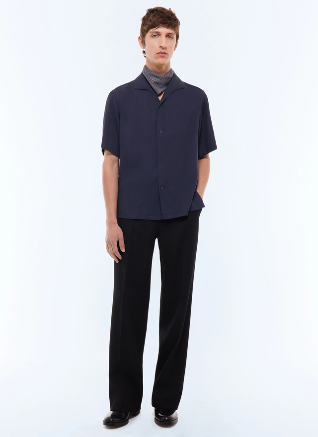 Chemise marine homme Fursac - H3LEAU-LH08-D030