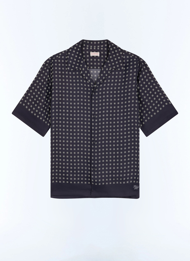 Chemise bleu homme tissu principal: 100% viscose Fursac - H3LINT-LH05-D030