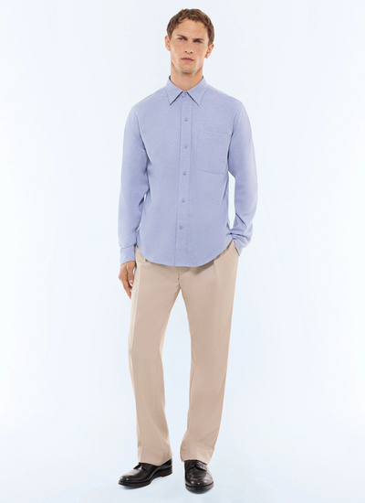Chemise bleu clair homme Fursac - H3LCIL-LH52-D004