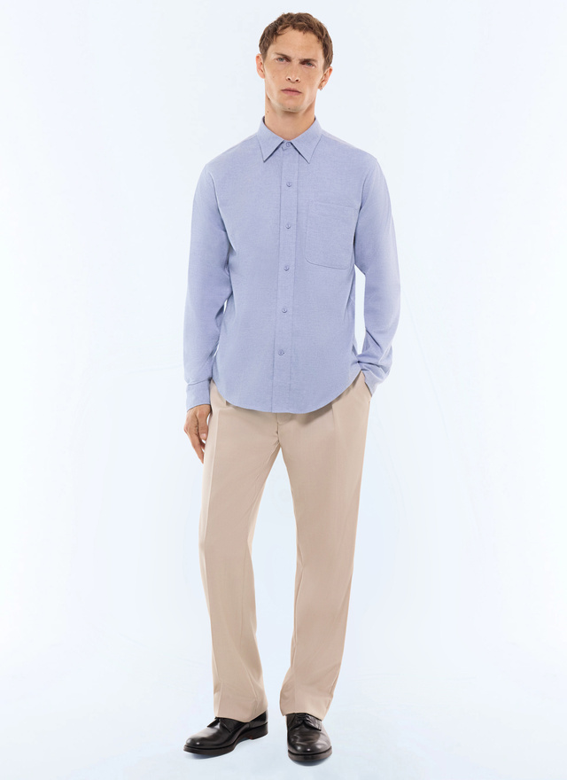 Chemise bleu clair homme Fursac - H3LCIL-LH52-D004