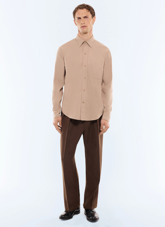 Chemise camel homme Fursac - H3LCIL-LH52-A011
