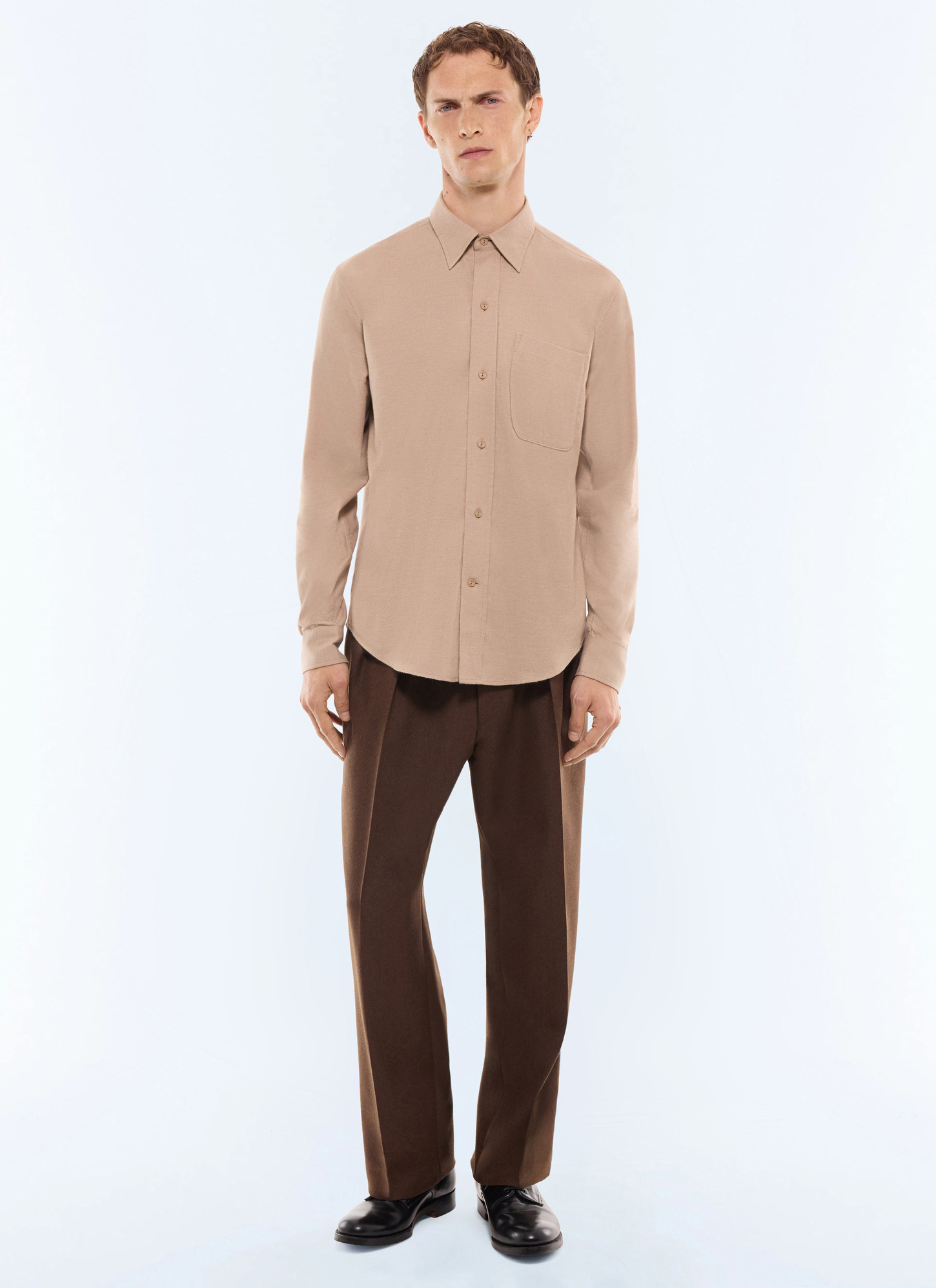 Chemise camel homme Fursac - H3LCIL-LH52-A011