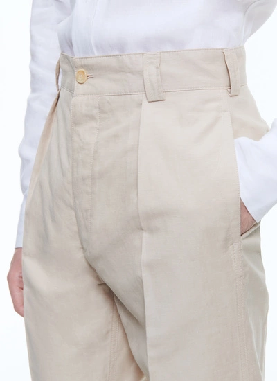 Men's beige chino trousers Fursac - P3CARO-DX09-A006