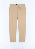 Cotton canvas fitted chino pants - P3JKIA-AP04-08