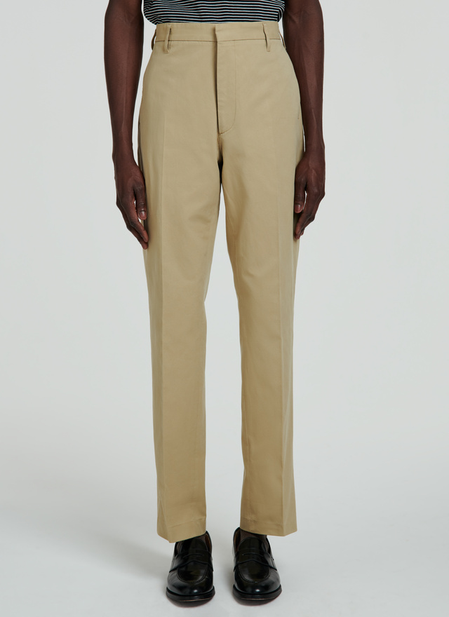 Men's beige chino trousers Fursac - P3VINO-VP06-08