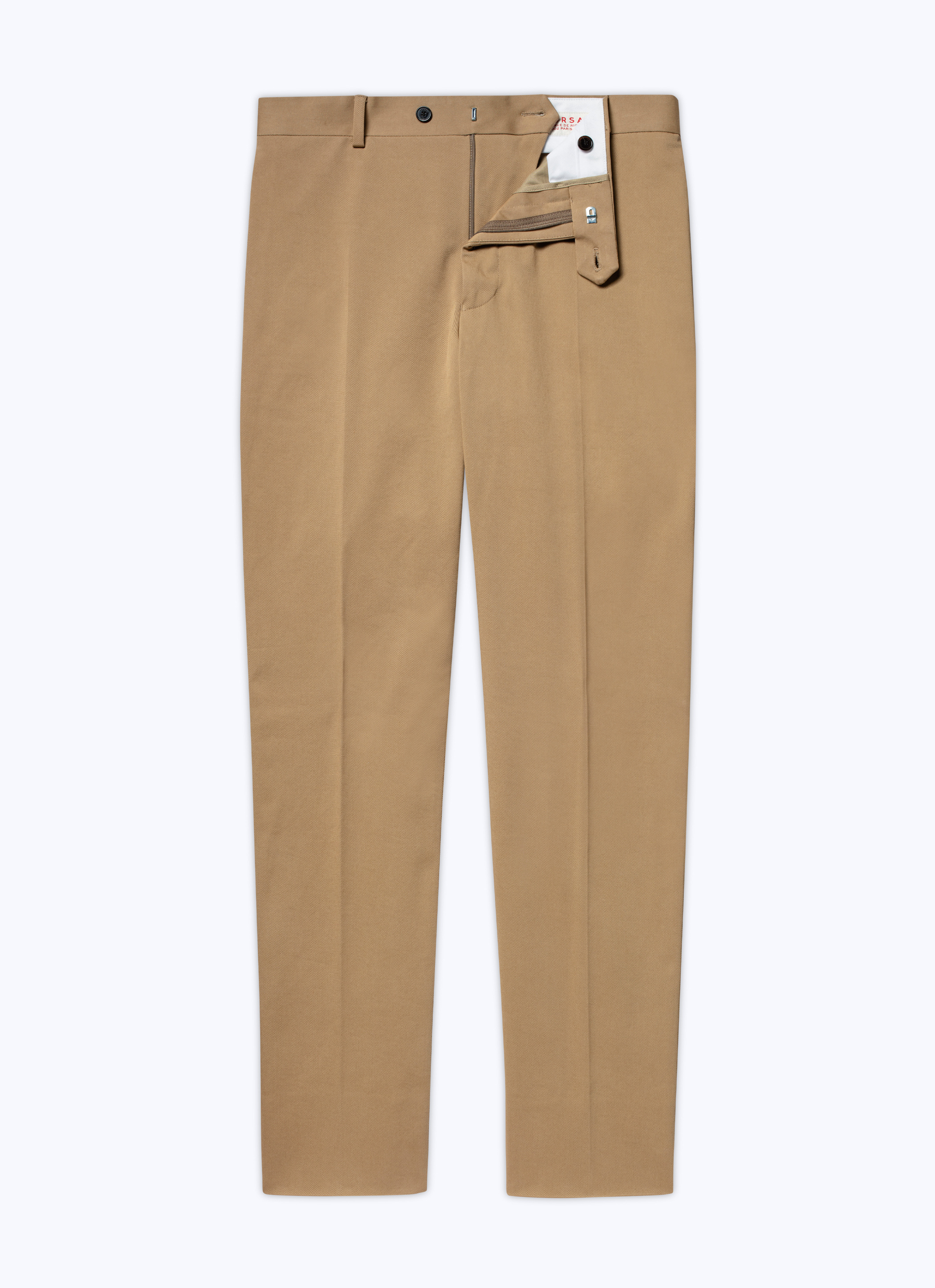 FURSAC - Organic cotton gabardine chino trousers - Men - Size 48 - Beige, Ecru - Fitted cut