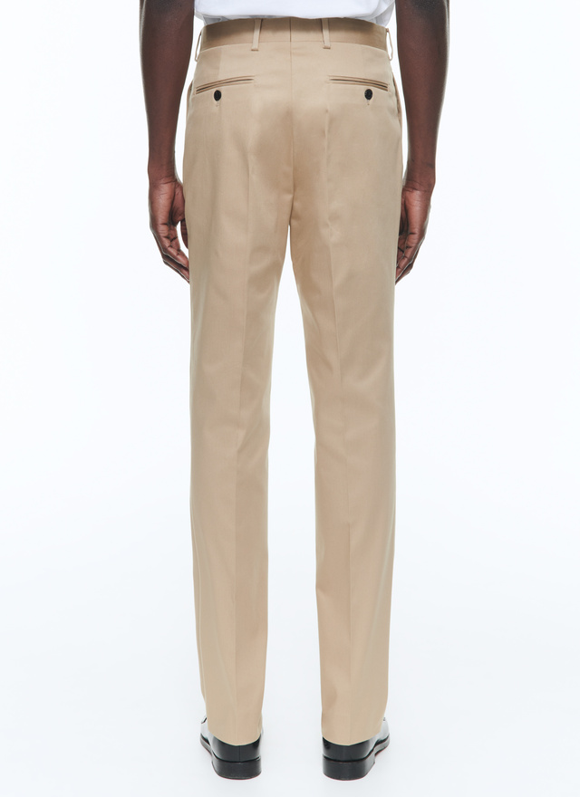 Men's beige chino trousers Fursac - P3VKIA-VP14-06
