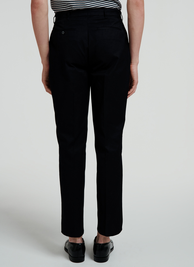 black mens chinos trousers