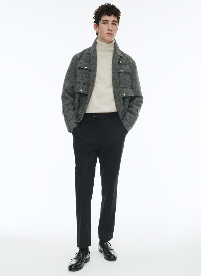 Men's black chino trousers Fursac - P3BXIN-AP04-B020