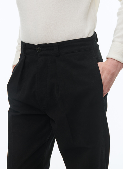 Men's black chino trousers Fursac - P3CARO-AX10-20