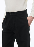 Organic cotton straight chino trousers - P3CARO-AX10-20