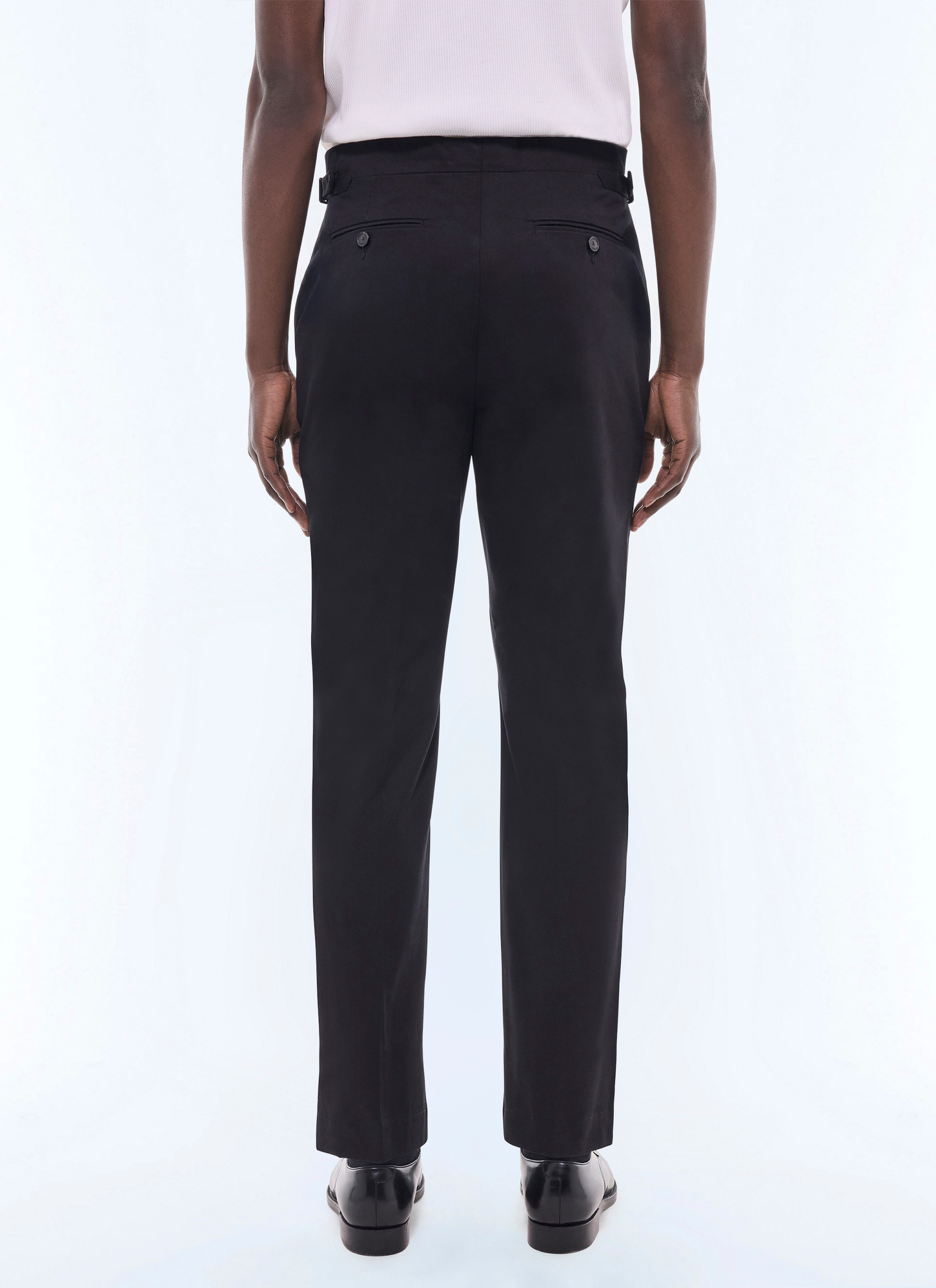 Men's black chino trousers Fursac - P3FROP-FP03-B020