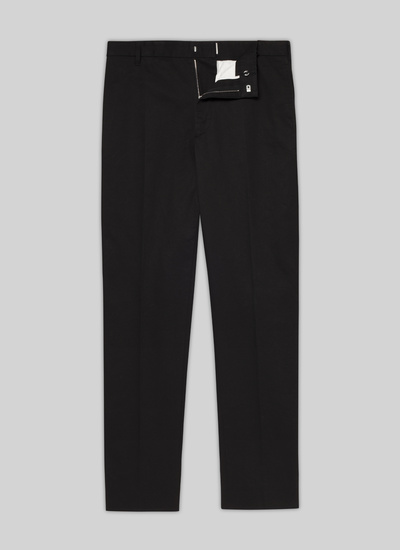 Men's black cotton chino trousers Fursac - P3VINO-VP06-20