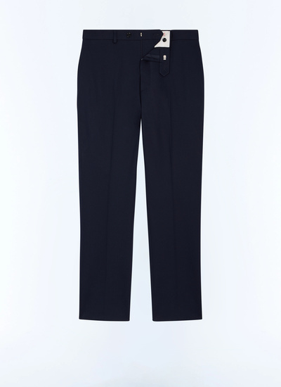 Men's chino trousers carbon blue organic cotton canvas Fursac - P3JKIA-AP04-31