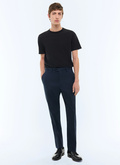 Cotton canvas fitted chino pants - P3JKIA-AP04-31