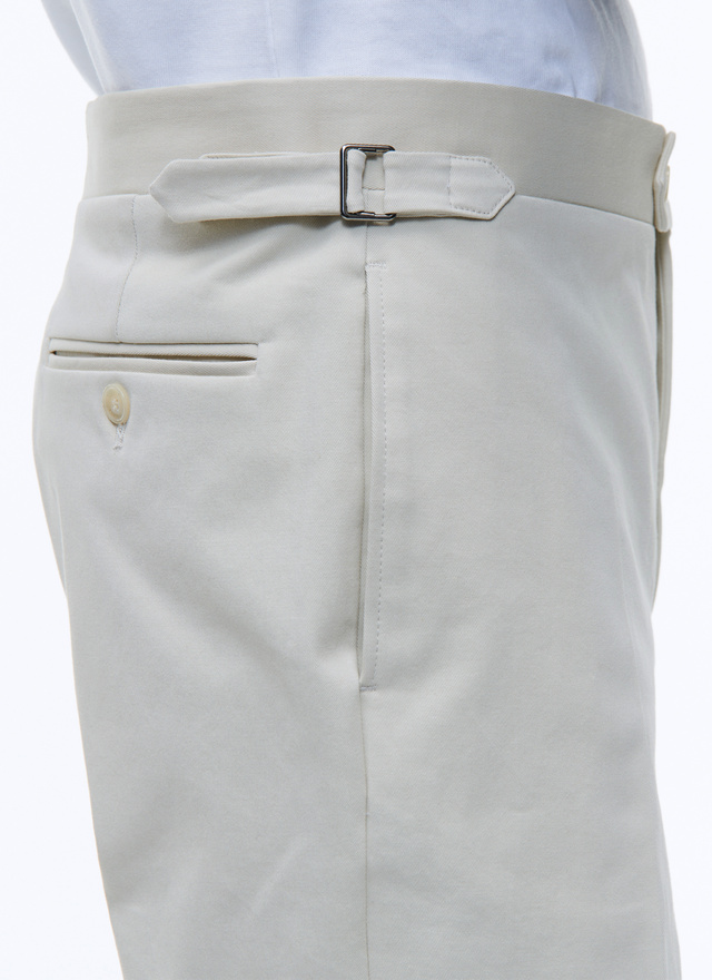 Ecru Chino Trousers for Men - Fursac 22HP3ALKO-AP04/02