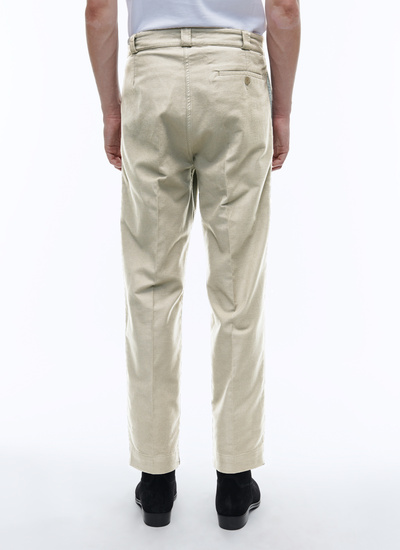 Men's ecru chino trousers Fursac - P3ACNO-AX10-02