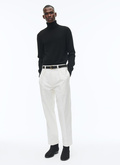 Organic cotton straight chino trousers - P3CARO-AX10-02