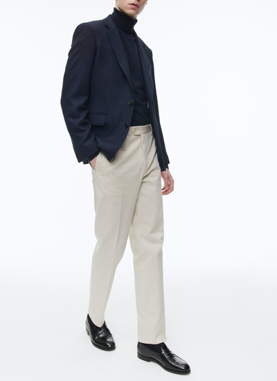 Men's chino trousers ecru cotton and elastane Fursac - P3VKIA-AP04-02