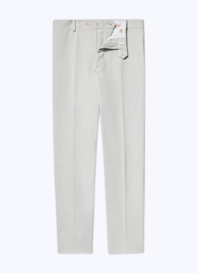 Men's ecru chino trousers Fursac - P3VKIA-AP04-02