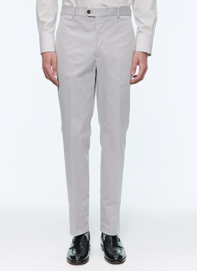 Men's chino trousers grey cotton and elastane Fursac - 22HP3VKIA-AP04/26