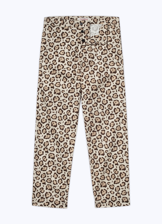 Leopard print chino trousers 23EP3BRIO-BP14/10 - Men's chino trousers
