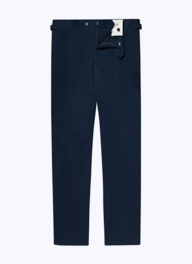 Men's chino trousers navy blue cotton and elastane Fursac - 22HP3ALKO-AP04/31
