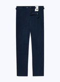 Navy blue cotton gabardine chino trousers - 22HP3ALKO-AP04/31