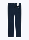 Navy blue cotton gabardine chino trousers - 22HP3VKIA-AP04/31