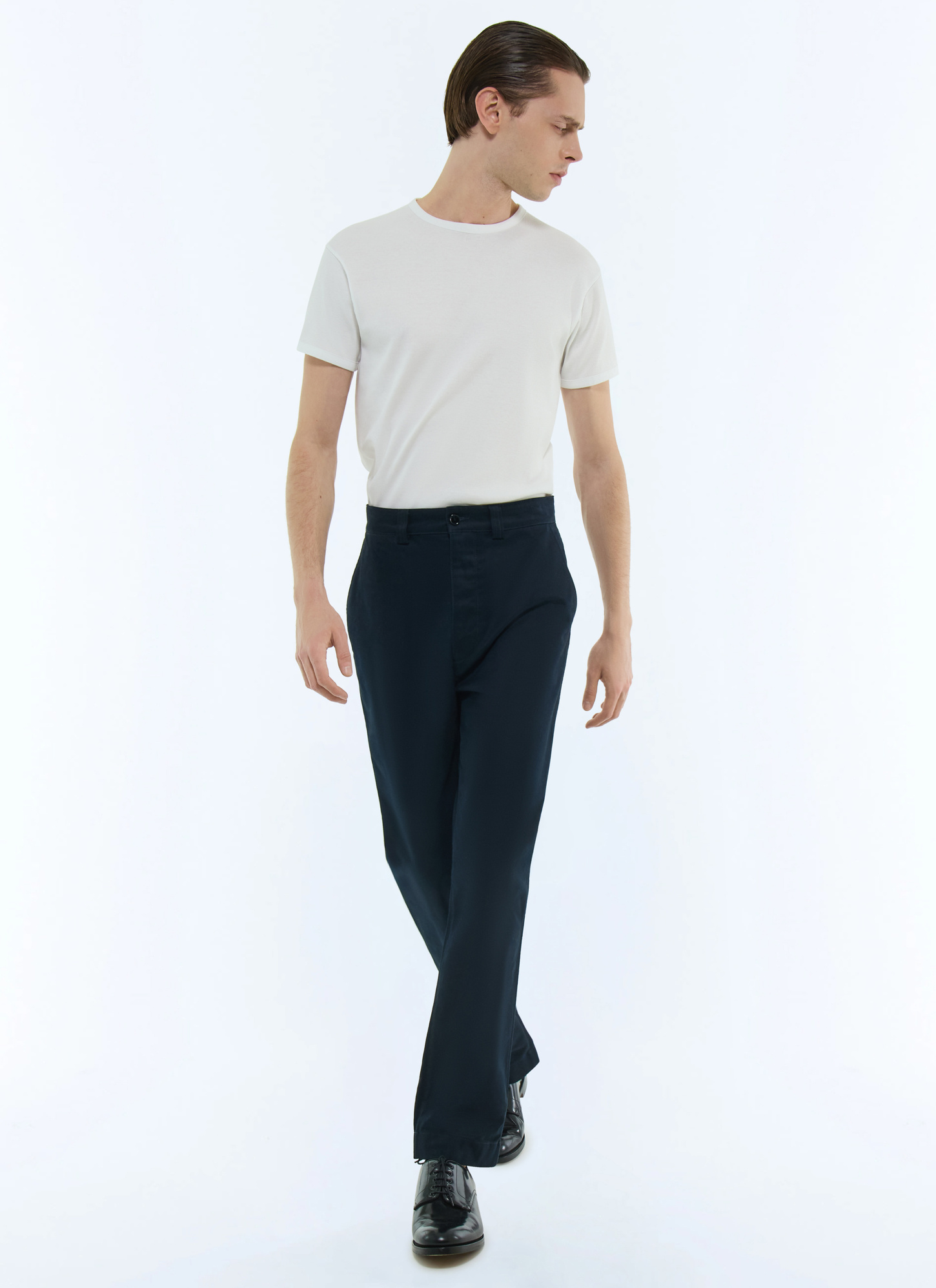 Men's navy blue chino trousers Fursac - P3ECKO-FP03-D030