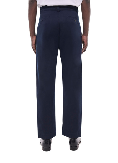Men's navy blue chino trousers Fursac - P3GINO-GP01-D030
