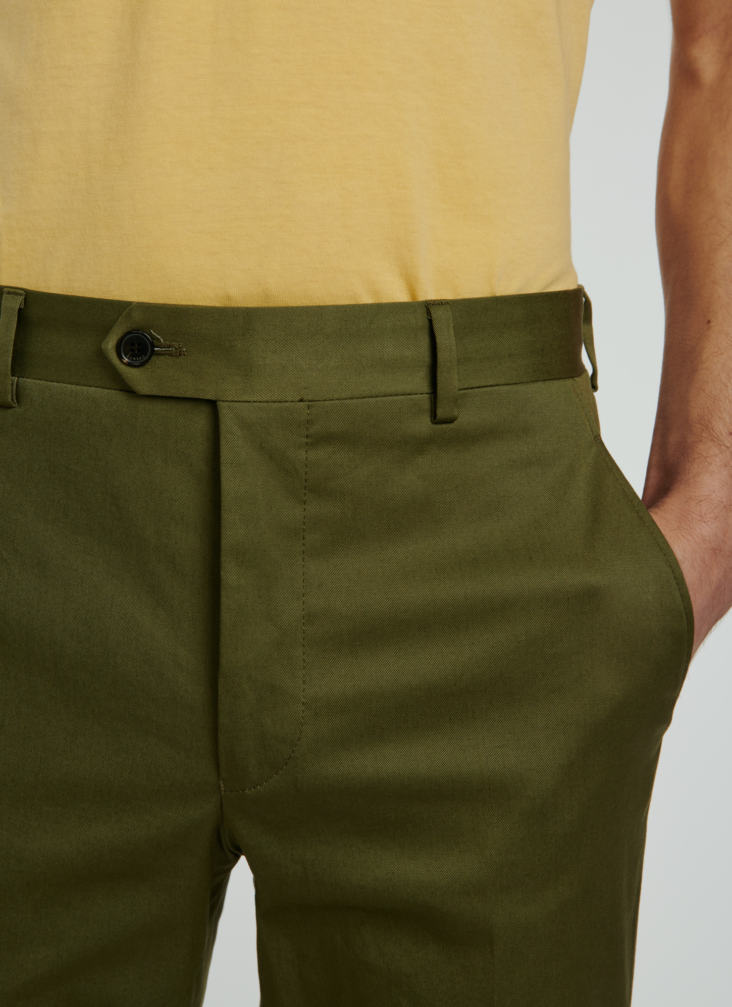 Olive green chino trousers 22EP3VKIA-VP14/40 - Men's chino trousers
