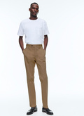 Cotton serge chino trousers - P3VKIA-E721-45