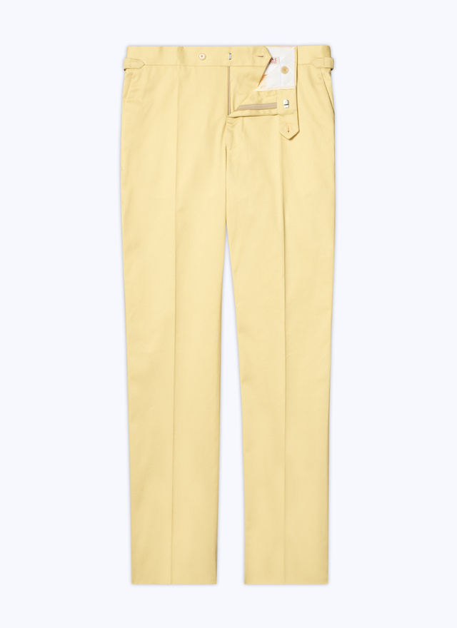 Men's organic cotton gabardine chino trousers Fursac - P3DROP-VP14-E002