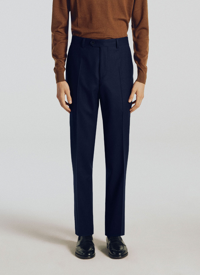 blue cotton chinos