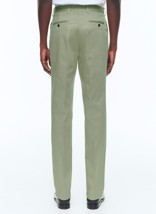 Men's sage green chino trousers Fursac - P3VKIA-VP14-45
