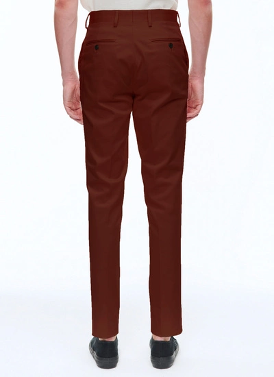 Men's terracotta chino trousers Fursac - P3VKIA-PP20-65